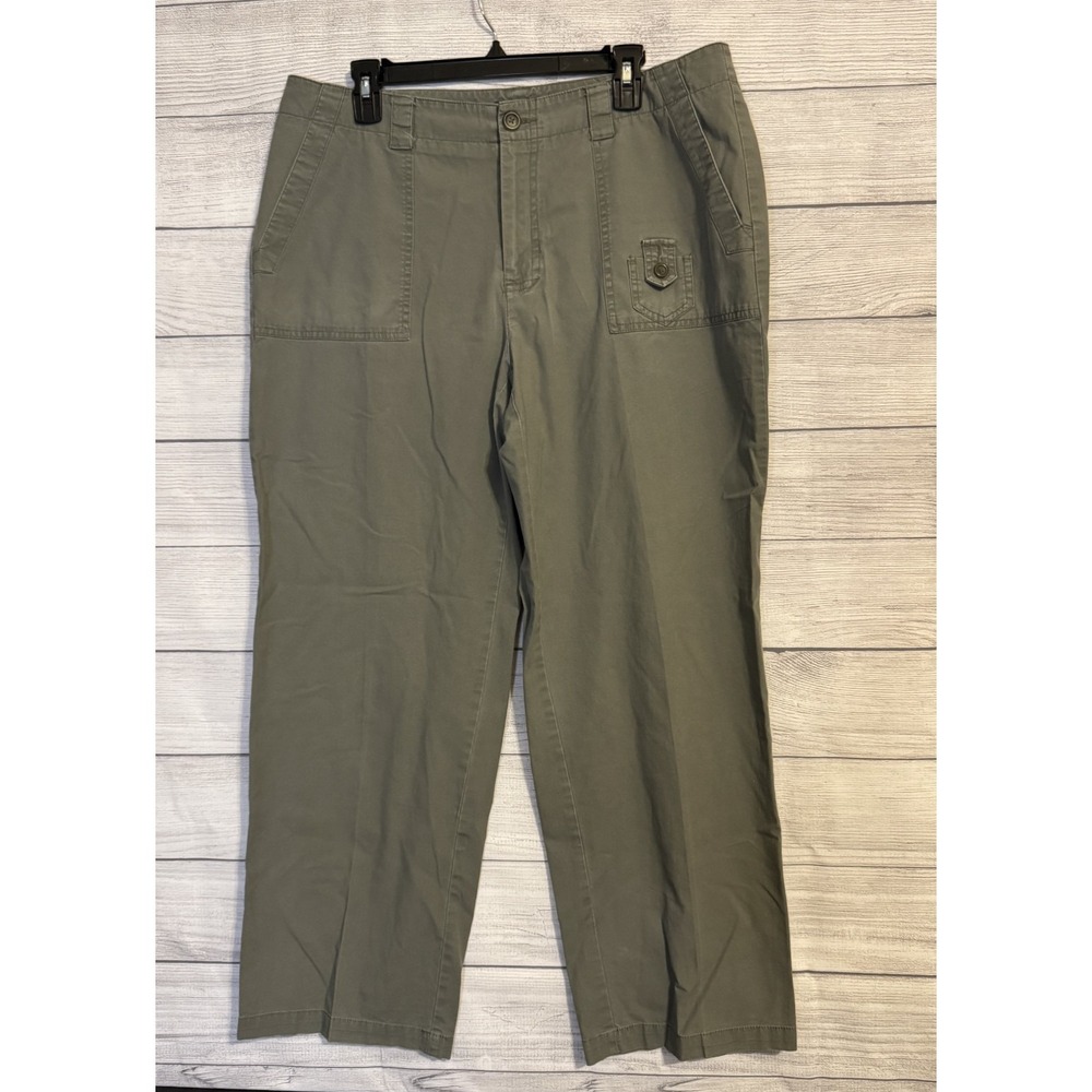 Dockers Women's Classic Fit Pants – Khaki Green – Size 16W